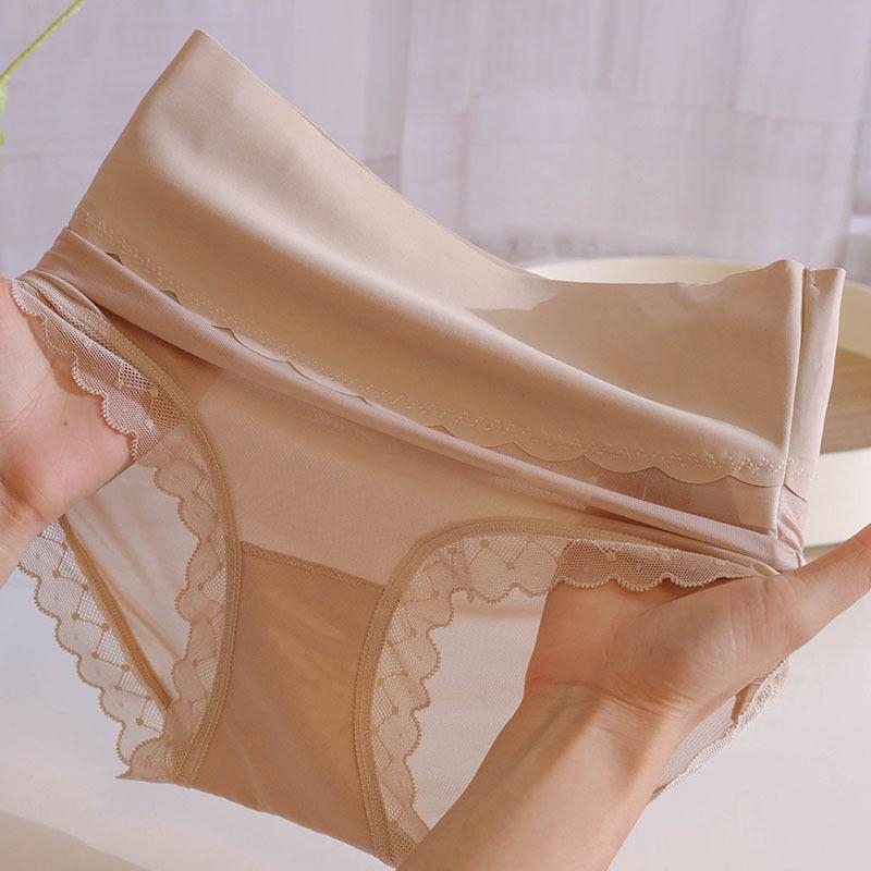 Bohang 100% Mulberry Silk Lace γυναικεία εσώρουχο, χωρίς ραφές, ψηλή μέση για έλεγχο της κοιλιάς