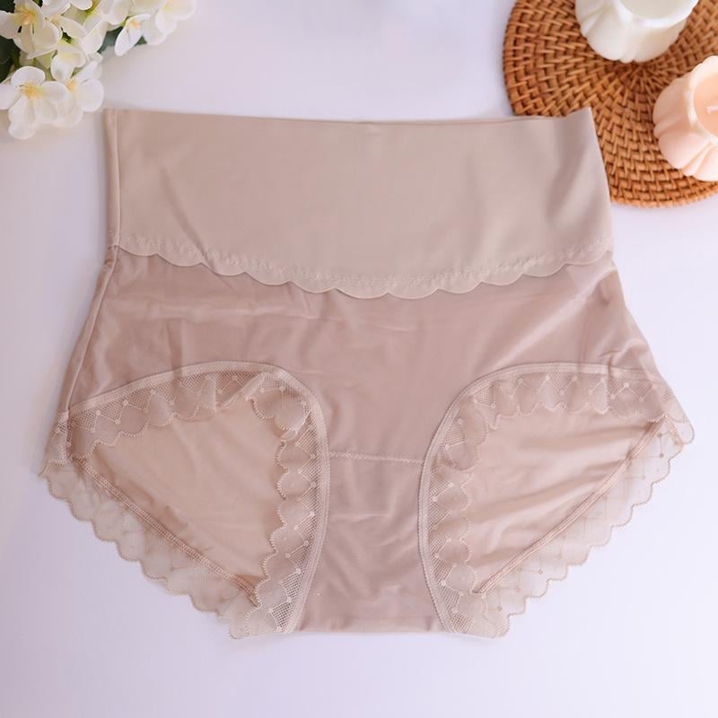 Bohang 100% Mulberry Silk Lace γυναικεία εσώρουχο, χωρίς ραφές, ψηλή μέση για έλεγχο της κοιλιάς