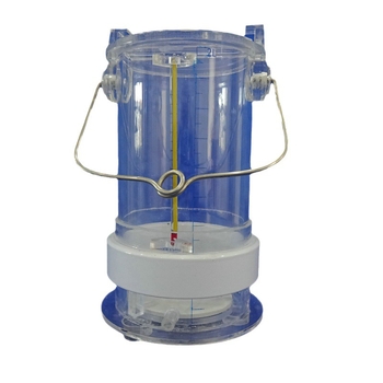 Probetor de apă din acril cu contragreutate din oțel inoxidabil și mâner, recipient de prelevare pentru ape adânci, 1–5 L