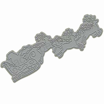 2388 Κοπτικό καλούπι έλκηθρου για scrapbooking, ατσάλι άνθρακα