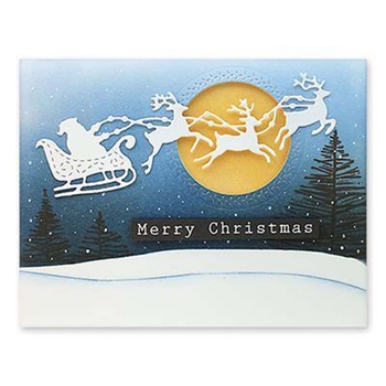 2388 Κοπτικό καλούπι έλκηθρου για scrapbooking, ατσάλι άνθρακα