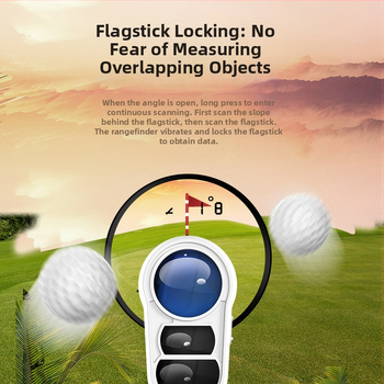 Ručný laserový diaľkomer Nohawk Dark Eagle 600–1000 m pre vonkajšie golfové aktivity