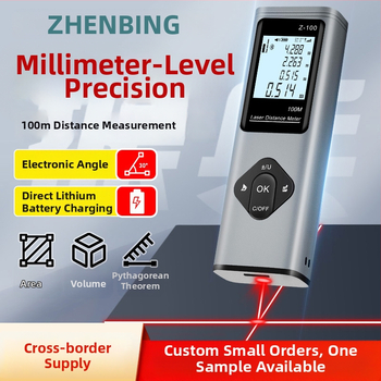 Zhenbing 3-v-1 laserový diaľkomer s ručným infračerveným meračom, zameriavacím krížom a Bluetooth výkresom pre rozmiestnenie stavieb