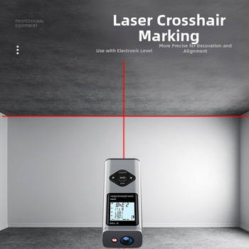 Zhenbing 3-v-1 laserový diaľkomer s ručným infračerveným meračom, zameriavacím krížom a Bluetooth výkresom pre rozmiestnenie stavieb