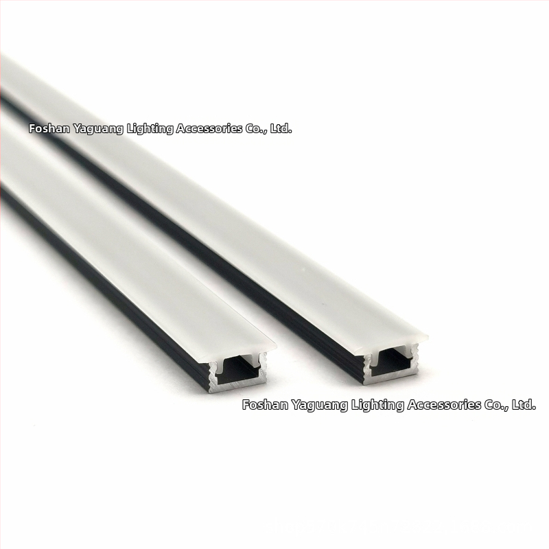 YG-0805A Hliníkový kanálový kryt pre LED pásik, kryt 08×05, plné osvetlenie, kanál na povrchovú montáž, sada pevného krytu pásika