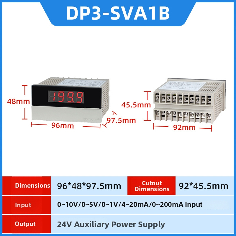 Digitálny senzorový displej DP3-SVA1B — Elektronický ukazovateľ frekvencie a otáčok