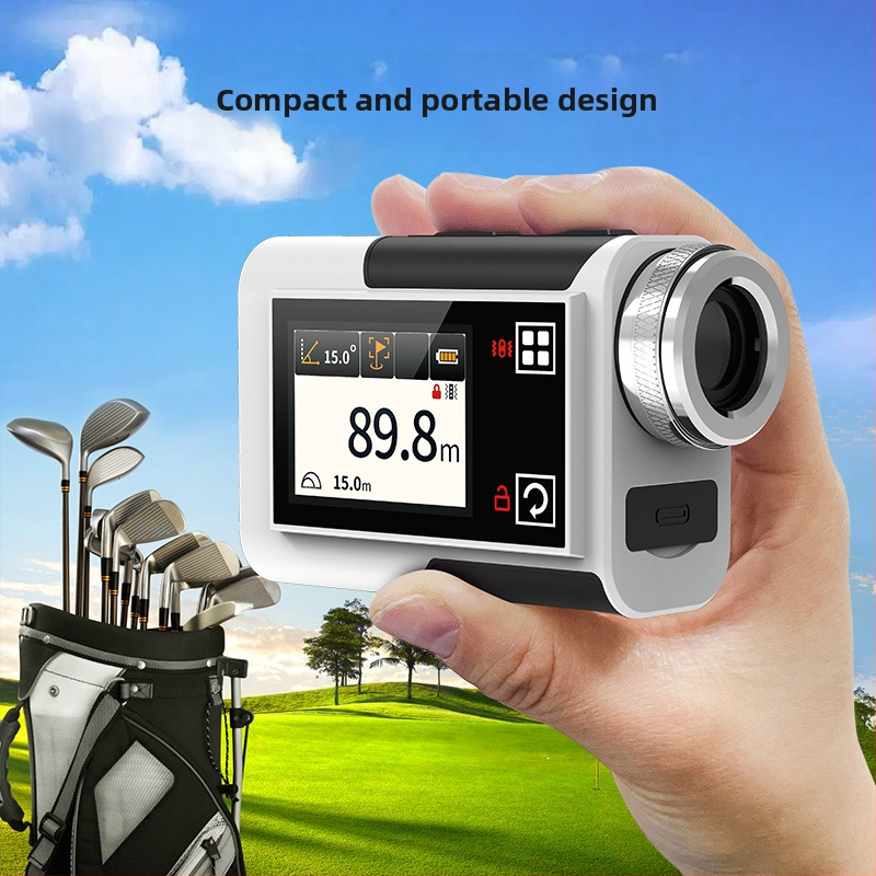 Prenosný nabíjateľný laserový diaľkomer s obrazovkou pre outdoorové športy a golf