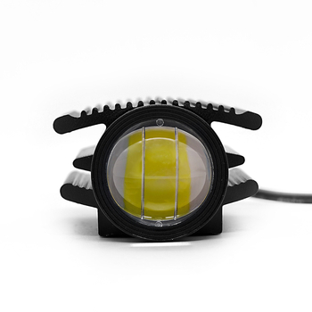 Motorkerékpár LED spotlámpa lencsével, ultra‑nagy fényerő, útvilágítás elektromos járművekhez, fehér és sárga, távol- és közeli fény, külső első fényszóró felújítás