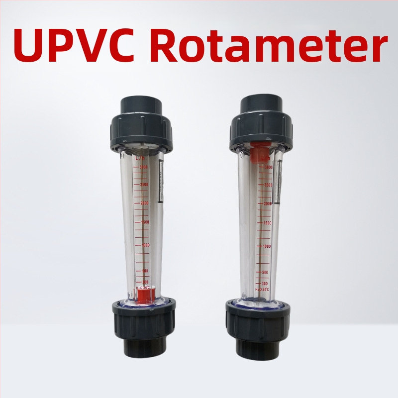 Plastový plavákový prietokomer pre UPVC potrubia, rotameter LZS na úpravu vody