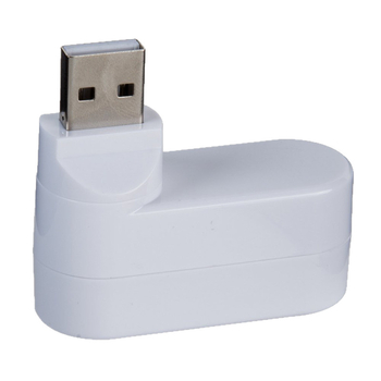 Περιστρεφόμενος μίνι USB 2.0 hub με 3 θύρες για φορητό υπολογιστή