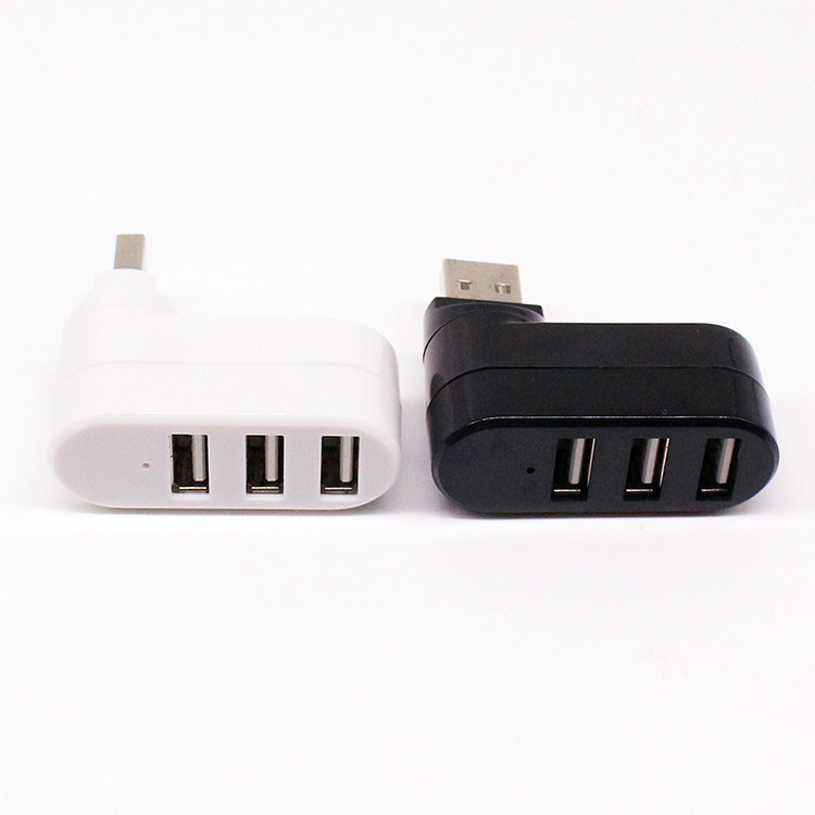 Περιστρεφόμενος μίνι USB 2.0 hub με 3 θύρες για φορητό υπολογιστή