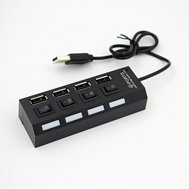 4-πορτ USB 2.0 hub με ανεξάρτητους διακόπτες