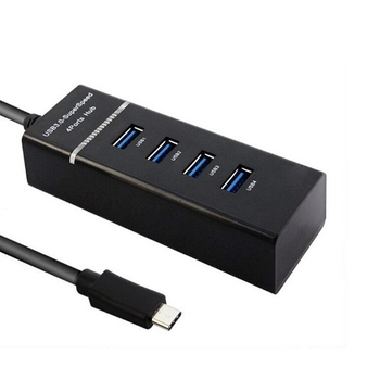 4 θύρες USB-C HUB με USB 3.0 Type-C διαχωριστής, υψηλής ταχύτητας μεταφορά δεδομένων