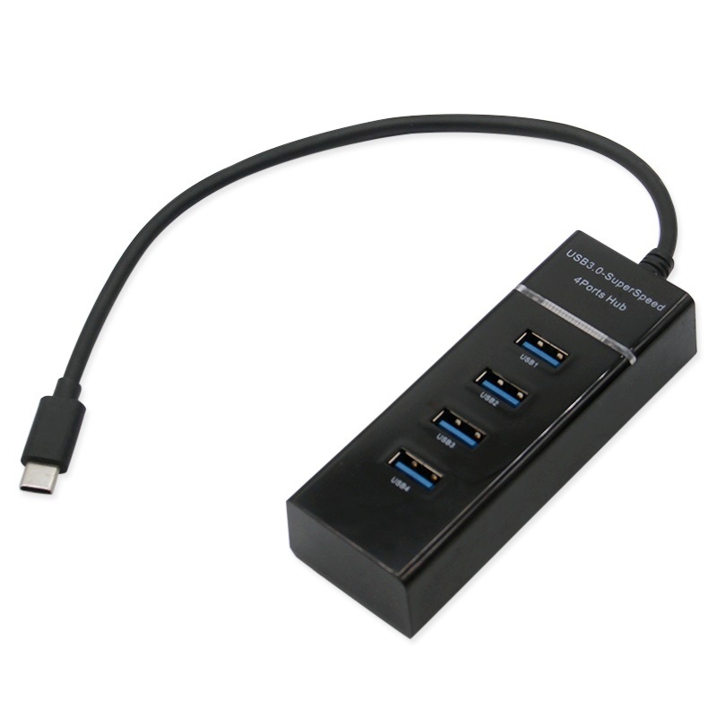 4 θύρες USB-C HUB με USB 3.0 Type-C διαχωριστής, υψηλής ταχύτητας μεταφορά δεδομένων