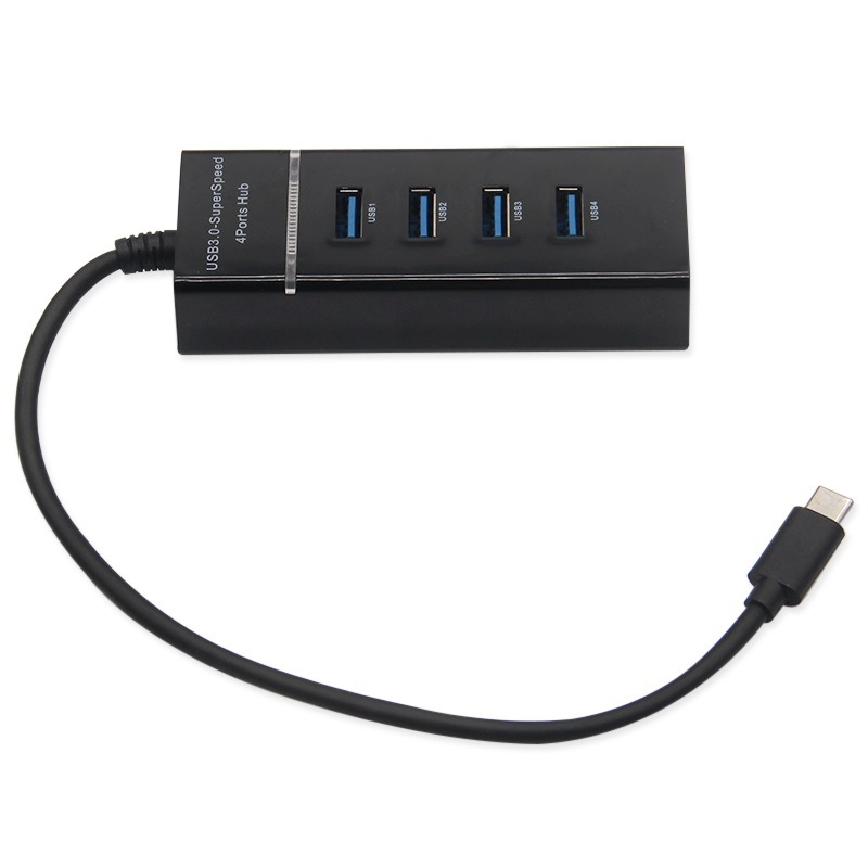 4 θύρες USB-C HUB με USB 3.0 Type-C διαχωριστής, υψηλής ταχύτητας μεταφορά δεδομένων