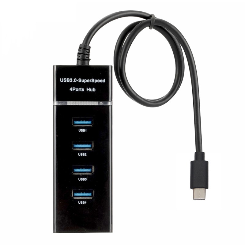 4 θύρες USB-C HUB με USB 3.0 Type-C διαχωριστής, υψηλής ταχύτητας μεταφορά δεδομένων