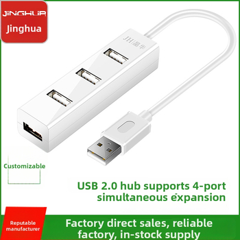 Rozbočovač USB 2.0 so 4 portami, viacrozhranný USB extender, rozbočovač 1 na 4