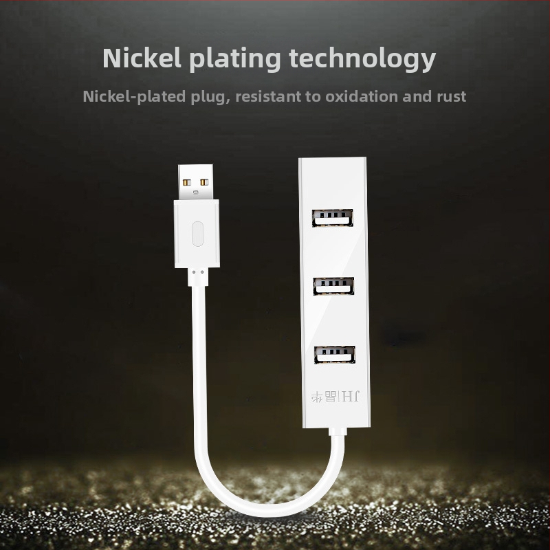 Rozbočovač USB 2.0 so 4 portami, viacrozhranný USB extender, rozbočovač 1 na 4