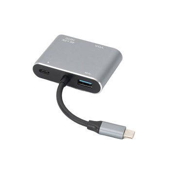 Σταθμός σύνδεσης USB-C 4 σε 1, πολυλειτουργικός κόμβος και διανομέας 1 προς 4