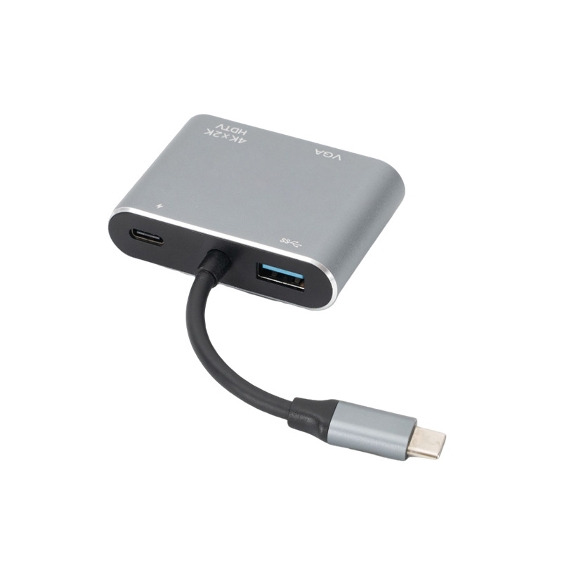 Σταθμός σύνδεσης USB-C 4 σε 1, πολυλειτουργικός κόμβος και διανομέας 1 προς 4