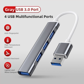 Dokovacia stanica USB-C so štyrmi portami USB hub a OTG pre PC a iPad