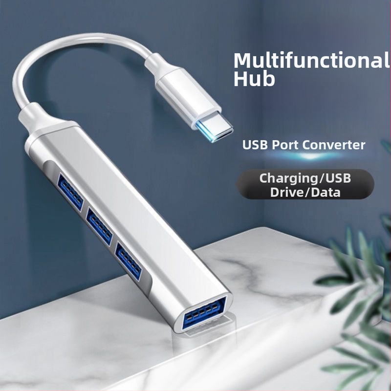 Dokovacia stanica USB-C so štyrmi portami USB hub a OTG pre PC a iPad