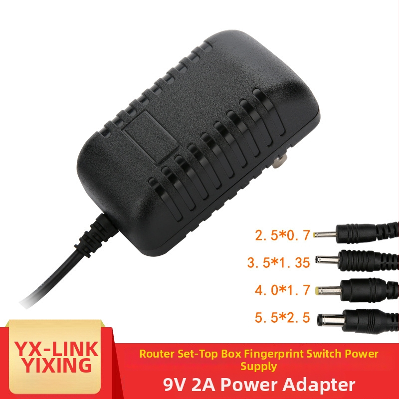 Napájací adaptér YIXING 9V2A s rozhraním Turtle 5,5 × 2,5 mm