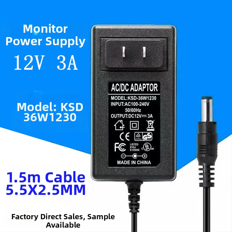 12V 3A napájací adaptér pre LCD monitor AOC