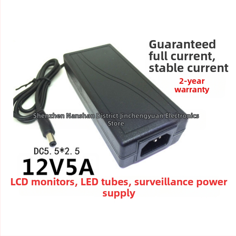 Napájací zdroj pre LED pásy 12V 5A, adaptér pre LED pásy 5050/5630