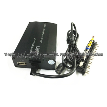120W napájací adaptér do auta a domáceho notebooku, dvojaké použitie, multifunkčná univerzálna nabíjačka, 12V menič