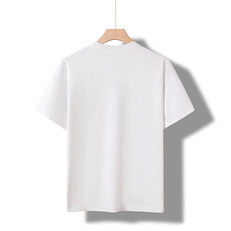 Βαμβακερό T‑shirt με γραφικό σχέδιο σε γράμματα για street hip‑hop, κοντό μανίκι, στρογγυλός λαιμός, χαλαρή εφαρμογή, ρετρό φθαρμένο στυλ, unisex