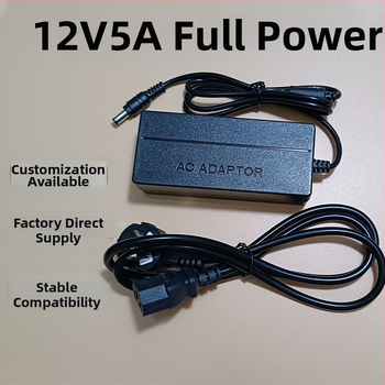 12V 5A napájací adaptér pre monitor, LED pásik a motor