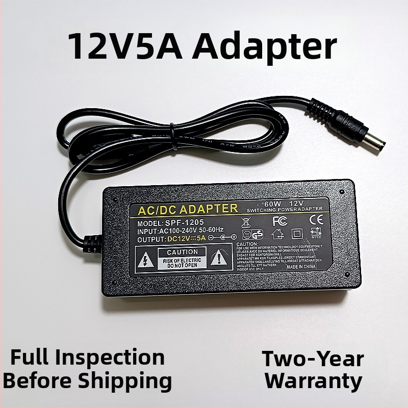 12V 5A napájací adaptér pre monitor, LED pásik a motor