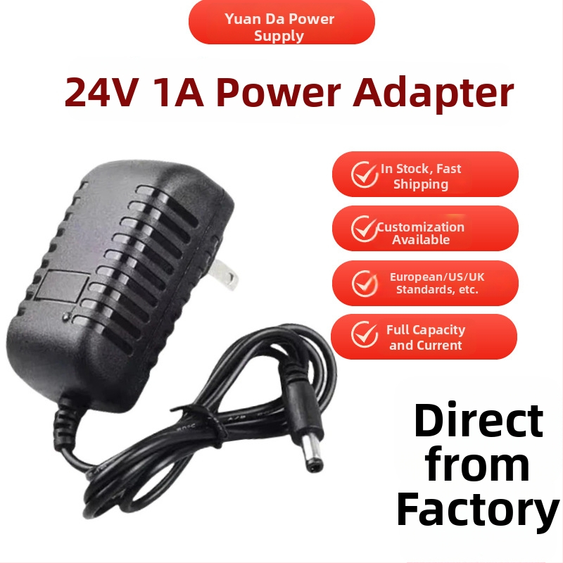 Napájací adaptér 24V 1A pre LED žiarovky, ovládač LED, príslušenstvo k lampám s ochranou očí, 24W
