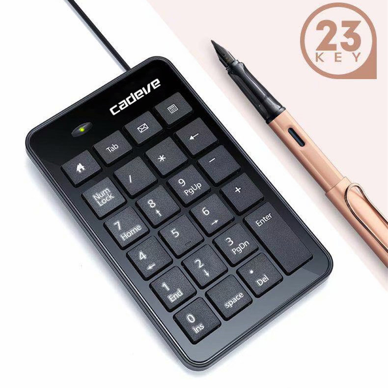 Kaidiwei 670 USB εξωτερικό αριθμητικό πληκτρολόγιο για φορητούς υπολογιστές – μίνι, υπερλεπτό, φορητό