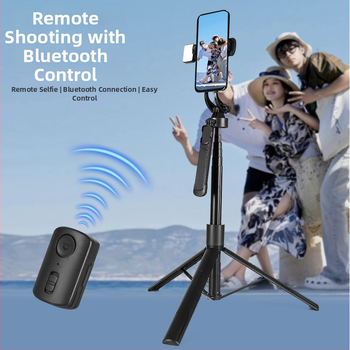 Selfie tyč s Bluetooth pre mobilný telefón, stojan na živé vysielanie telefónu, statív, prenosný inteligentný nástroj na selfie, stojan na podlahu