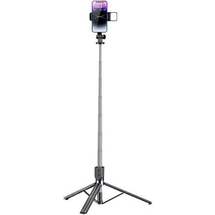 Trepied selfie rotativ cu 360° pentru streaming live, suport pentru telefon, potrivit pentru călătorii