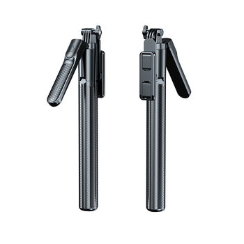 Selfie stick Bluetooth pentru telefon mobil, portabil, all-in-one cu stabilizare, trepied extensibil și lumină LED pentru fotografii, telecomandă inclusă