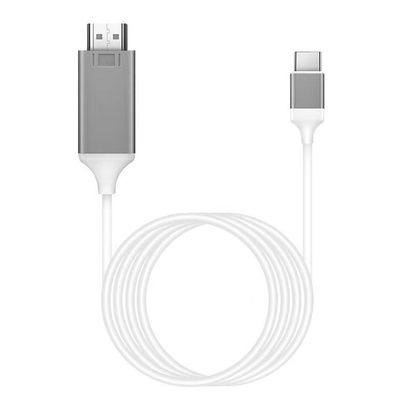 Καλώδιο Type-C προς HDMI, 4K, για φορητούς υπολογιστές, κινητά και ταμπλέτες, προβολή οθόνης