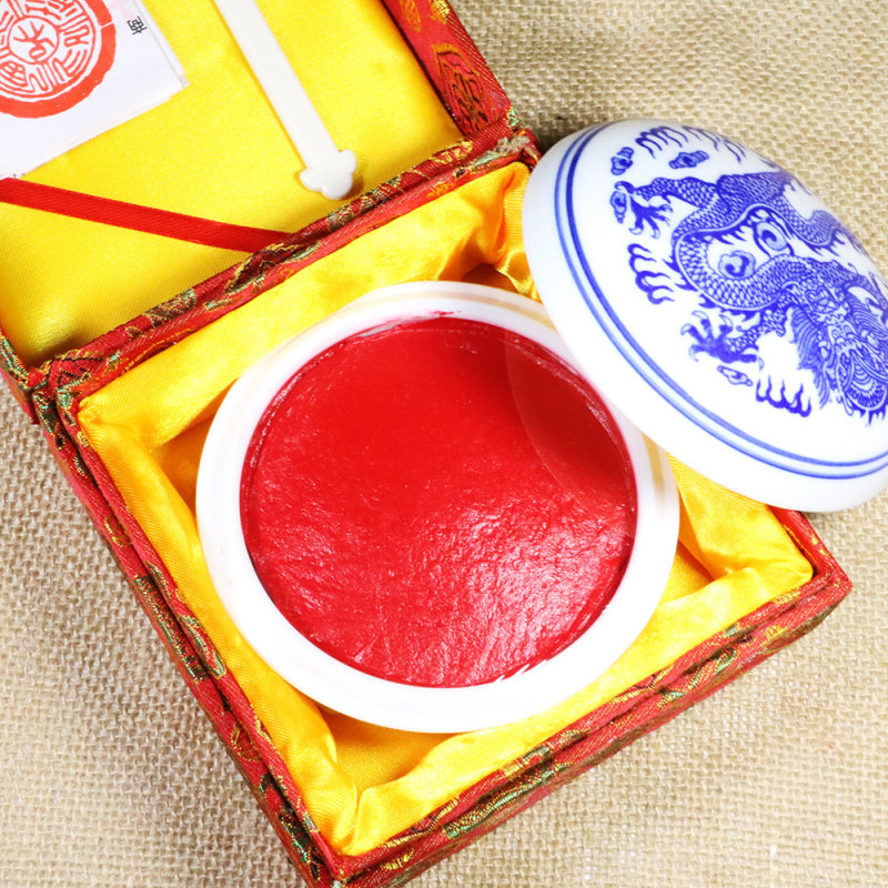 Qianquan 90 g cinnabar ink pad για σφραγίδες, καλλιγραφία και ζωγραφική