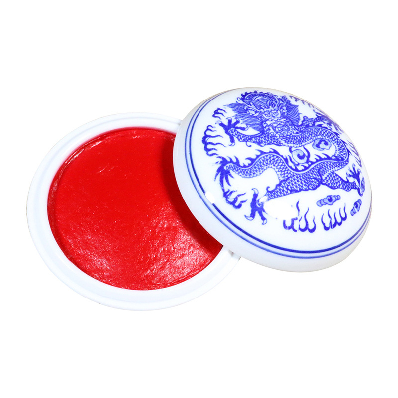 Qianquan 90 g cinnabar ink pad για σφραγίδες, καλλιγραφία και ζωγραφική