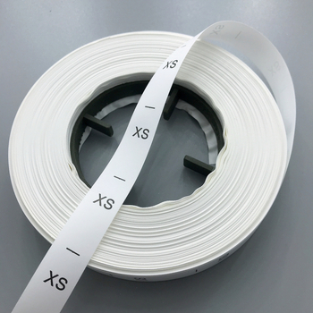 Etichetă de spălare pentru îmbrăcăminte, bandă, gamă de mărimi XXS–8XL