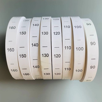 Etichetă de spălare pentru îmbrăcăminte, bandă, gamă de mărimi XXS–8XL