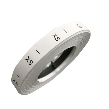 Etichetă de spălare pentru îmbrăcăminte, bandă, gamă de mărimi XXS–8XL