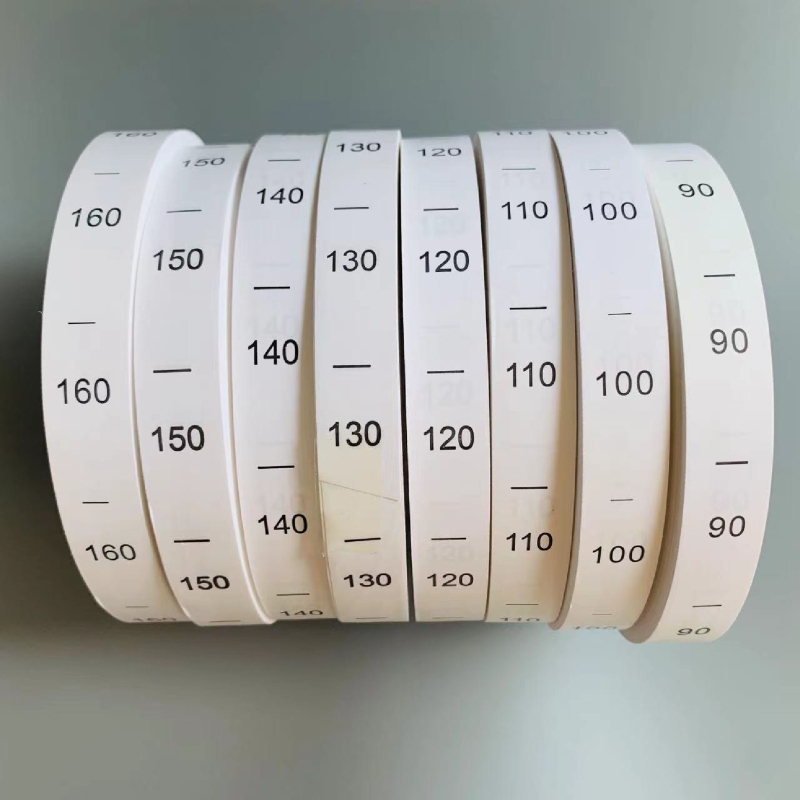 Etichetă de spălare pentru îmbrăcăminte, bandă, gamă de mărimi XXS–8XL