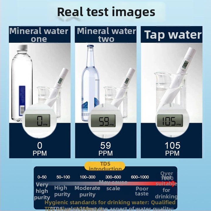 Tester kvality vody Deli TDS pre pitnú vodu v domácnosti, model DL339012