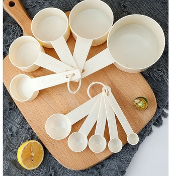 DIY plastični PP set mjernih žlica, velikog kapaciteta, 10 komada s oznakama mjere