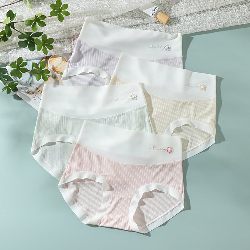 Γυναικείο εσώρουχο υψηλής μέσης, plus size, έλεγχος κοιλιάς, χωρίς ραφές, επένδυση από μεταξιού Mulberry, αντιβακτηριακό