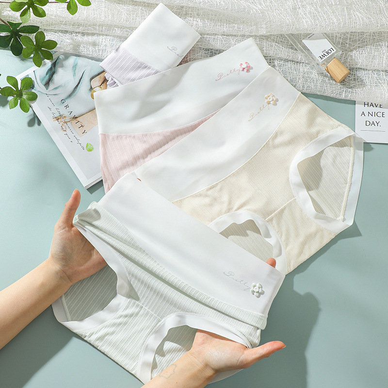 Γυναικείο εσώρουχο υψηλής μέσης, plus size, έλεγχος κοιλιάς, χωρίς ραφές, επένδυση από μεταξιού Mulberry, αντιβακτηριακό
