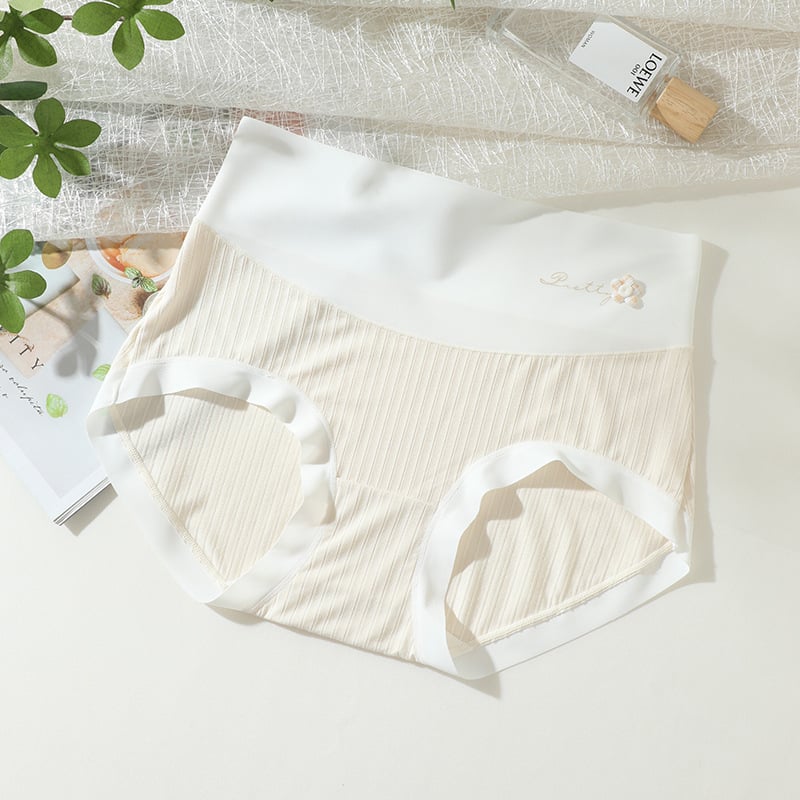 Γυναικείο εσώρουχο υψηλής μέσης, plus size, έλεγχος κοιλιάς, χωρίς ραφές, επένδυση από μεταξιού Mulberry, αντιβακτηριακό